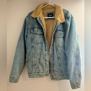 Zara Sherpa Jean Jacket - NEGOTIABLE PRICE